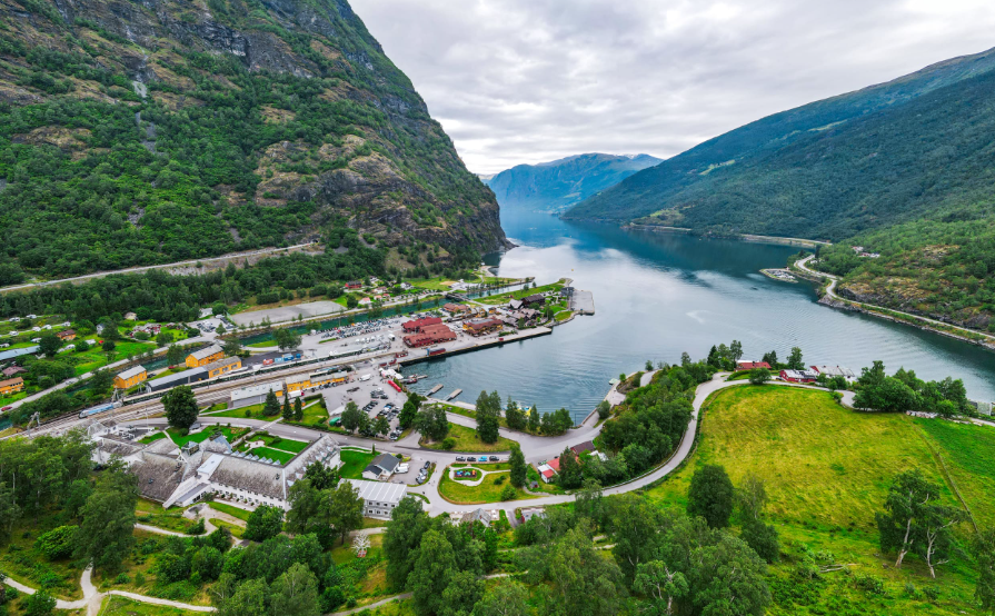 Flåm Railway, Flåm, Aurlandsfjord, Norway